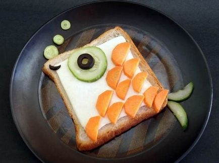Hogyan lehet díszíteni szendvicsek zöldek, paradicsom, sajt, a blog az élelmiszer és a főzés receptek