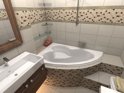 Hogyan növelhető a tér egy kis fürdőszoba