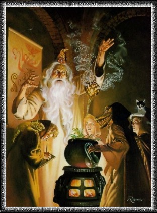 A varázsló támogatja mágikus mitológiai enciklopédia