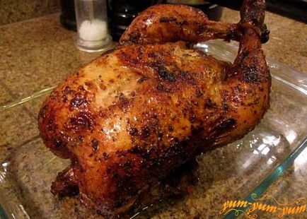 Sült csirke, hogyan kell főzni csirke faszénen grillezve