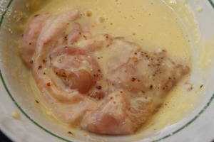 Csirke tésztában (filé) - Photo-lépésre főzés receptek