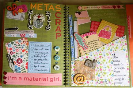 Személyes napló lányoknak ötleteket a tervezés (fotó)