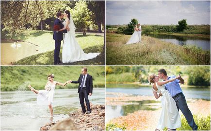 Helyek az esküvői fotózásra, és a felvétel eredeti ötletek