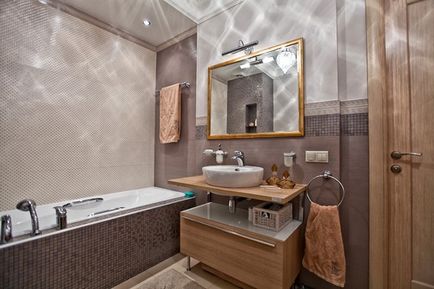 A frissített design egy kis fürdőszoba WC nélkül, fotók