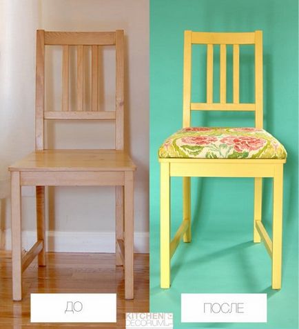 Mi frissíteni a régi székek - a mester osztály, előtti és utáni képek, gondolatok
