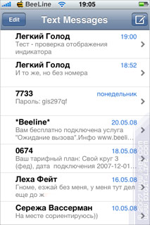 Áttekintés izmusok programot (Apple iPhone)