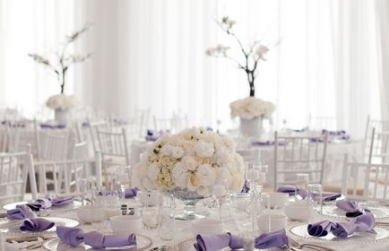 esküvői dekoráció a stílus levendula, mint a modern trend 2017-ben