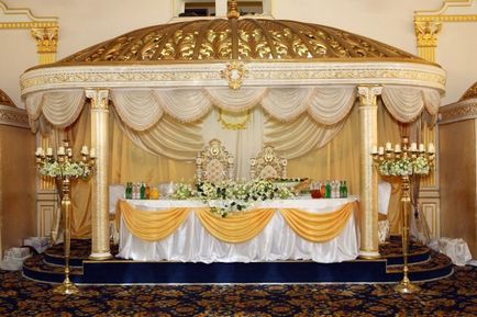 Esküvői asztal kialakítása saját kezűleg, utasítások