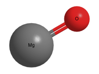 magnézium-oxid, sárga lapok (háromdimenziós modell egy molekula) magnézium-oxid, könyvtár