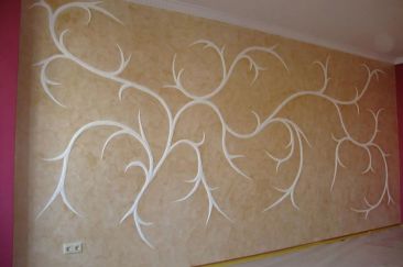A falakat díszítő dekoratív vakolat árát munka Moszkvában