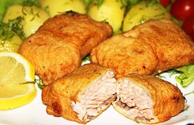 Hal tésztában titkok főzés ízletes tésztát a halakra és az eredeti recept a különböző halak a (hal) Hal a tésztát titkait főzés ízletes tésztát a halak és az eredeti recept a különböző halak az