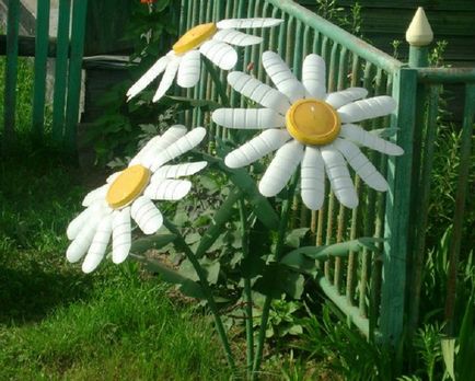 Daisy műanyag palackok lépésről lépésre, és a mester osztály fotók és videó (lépésről lépésre) Daisy műanyag palackok lépésről lépésre, és a mester osztály képek és videó