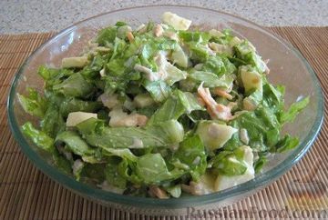 Saláta zellerrel és csirke alma - gyönyörű divat