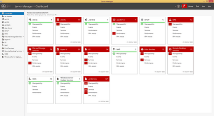 Server Manager a Windows Server 2012 R2 (manager) Server Manager a Windows Server 2012 R2