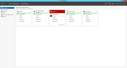 Server Manager a Windows Server 2012 R2 (szerver) Server Manager a Windows Server 2012 R2