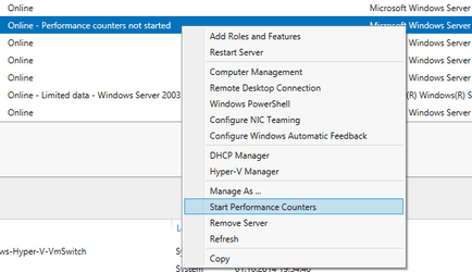 Server Manager a Windows Server 2012 R2 (manager) Server Manager a Windows Server 2012 R2