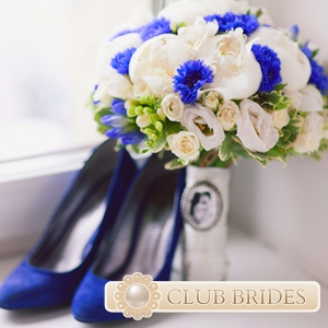 Blue virágcsokor menyasszonya fotó