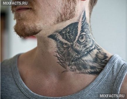 Bagoly tetoválás jelentését és fotók