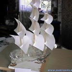 Az építőiparban a modell vitorlás hajók műanyag palackok