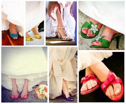 Esküvői cipők - fénykép divatos stílusú cipő 2017