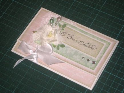 Esküvői kártyák saját kezűleg, kézzel készített üdvözlet
