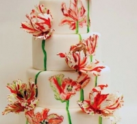 Esküvői torta színét választani édes dekoráció ünneplés