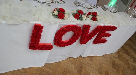 Esküvői dekoráció ötletek a kezüket design a terem kialakítása, valamint meghívók (40 fotó)
