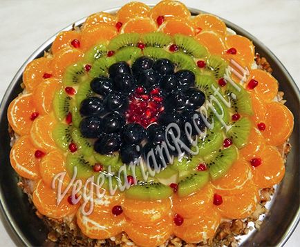 Torta gyümölcs - gyümölcs paradicsom - (recept fotó)