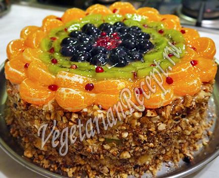 Torta gyümölcs - gyümölcs paradicsom - (recept fotó)
