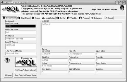 Telepítése és konfigurálása a mysql szerver (kell futtatni a parancsot) Telepítése és konfigurálása a mysql szerver