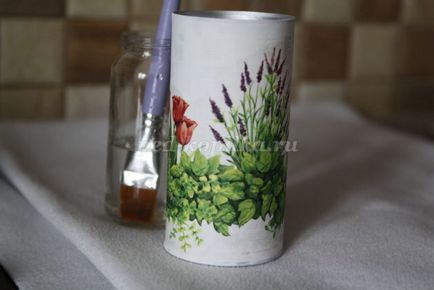 Váza Provence decoupage technikával kezdőknek