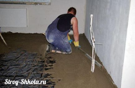 Ömlött a betonon a garázsban - az utasítást, hogy megtudja! (Beton) Ömlött a betonon a garázsban - az utasítást, hogy megtudja!