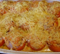 Sült töltött paradicsom recept fotók (paradicsom) Sült töltött paradicsom recept fotók