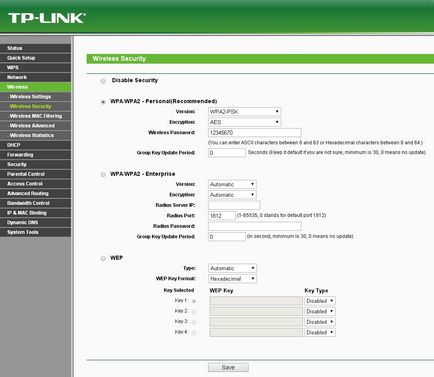 Védelme nélküli módban a router tp-link, akkor magadnak (vezeték nélküli) Védelme nélküli módban a router tp-link, akkor magadnak
