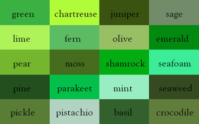 A zöld szín a belső fotót zöld belsővel és designer ötletek