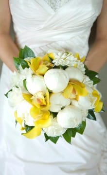 Sárga menyasszonyi csokor fotók és tervezési ötletek