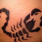 Az érték egy skorpió tetoválás - a jelentése, története, példák