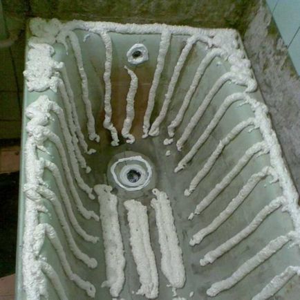 Акрилов елемент в инсталация за баня със собствените си ръце