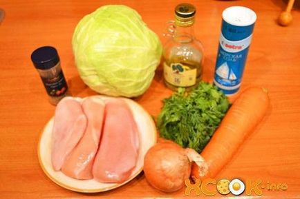 Bigus с пиле - рецепта със снимки, как да се готвя с прясно зеле
