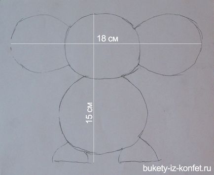 Чебурашка на сладкиши с ръцете си как да направите бонбони от Чебурашка снимка