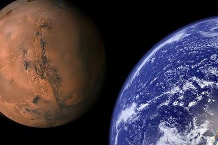 Нещо повече - Марс или земя за сравнение Марс и Земята размер