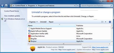 Какви Bonjour програма, програмата се качва на компютъра и как да го премахнете