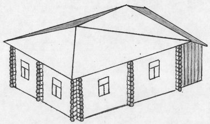 Какво е дом pyatistenok или видове планиране на дървени къщи