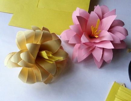 Цветя от хартия майсторски клас
