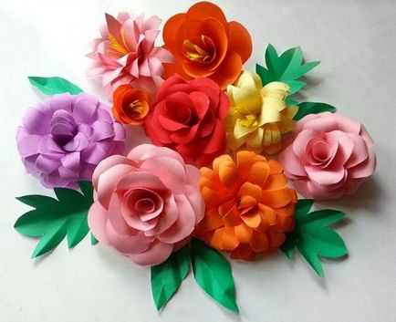 Цветя от хартия майсторски клас
