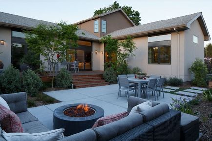 Дизайн на частна къща двор, за да създадете красива външност