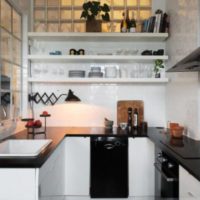 Дизайн малка кухня снимки, модерни идеи през 2017 г., интериорна декорация