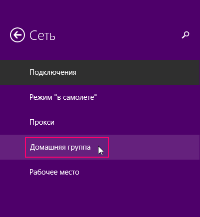 Homegroup в Windows 8 (функция) Homegroup в Windows 8