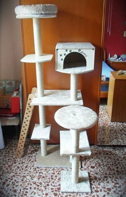 Мезонет - игрален комплекс за котката със собствените си ръце