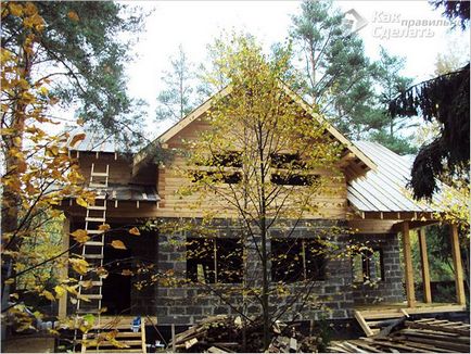 Къща arbolita собствените си ръце - строителство на къщи от дърво-бетонни блокове снимка